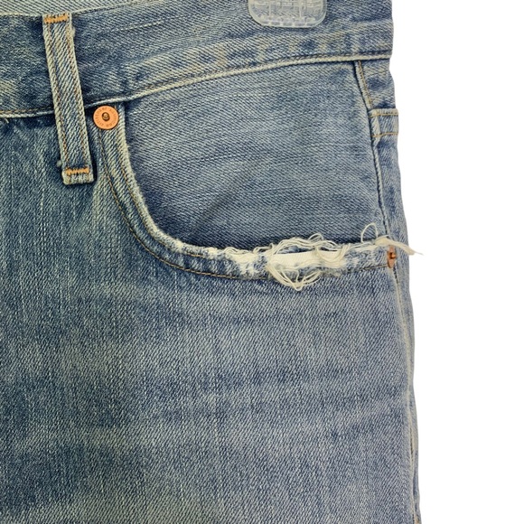 CITIZENS OF HUMANITY Jeans Liya High Rise Classic Crop Side Color block 27 - Picture 10 of 13